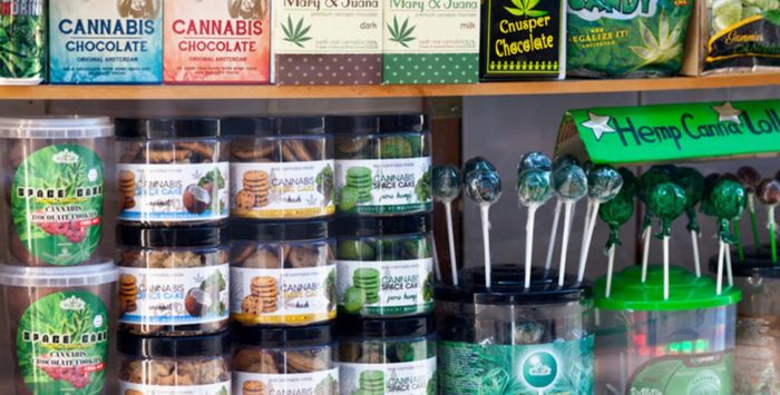 przysmaki z dodatkiem THC