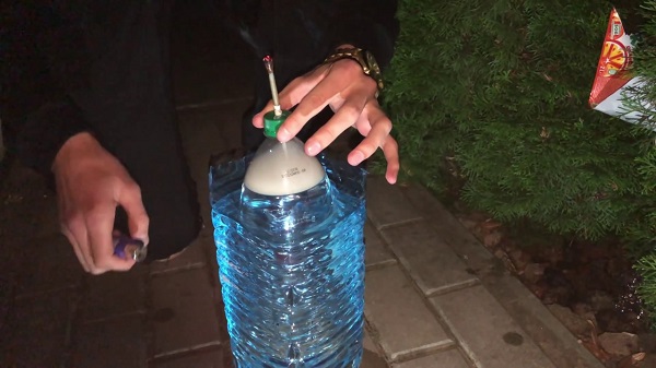 palenie marihuany z butelki